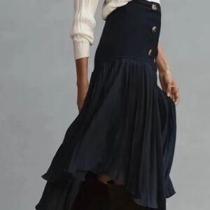 ANTHROPOLOGIE Elegant Blue Women's Skirt